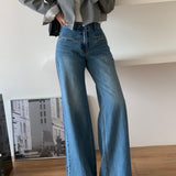 Reve High-Rise Wide Leg Jeans