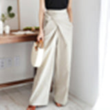 Arlowe Wrap Waist Wide-Leg Hose