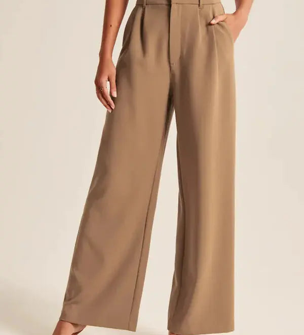 Seabourne Pleated Wide-Leg Hose