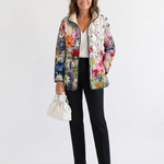 Manon | Gesteppte Jacke mit Wiesenblumen – Wiesenblumen