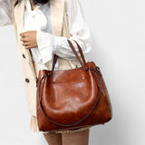 DANIELLA 4-PIECE LEATHER BAG SET