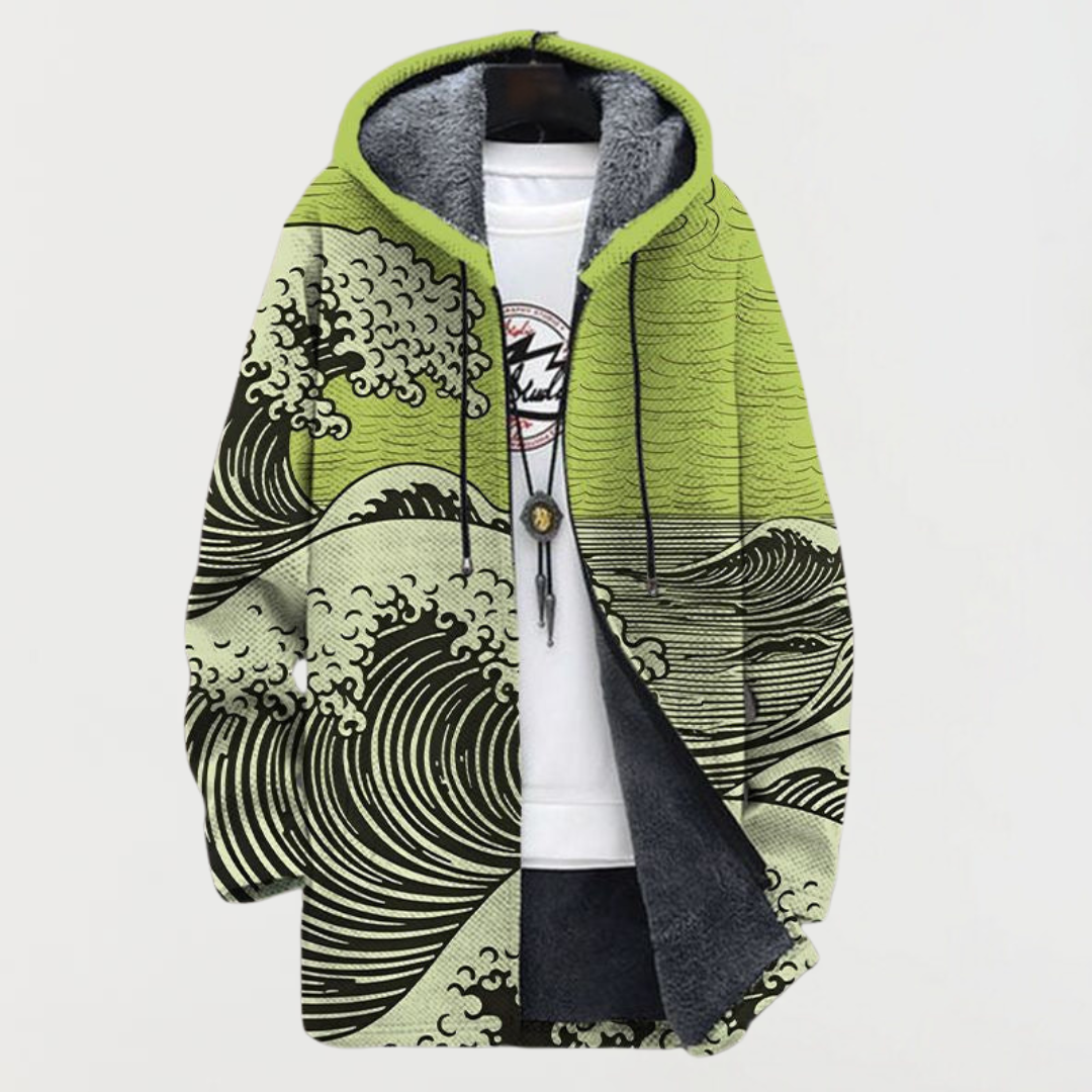Clara | Strickjacke mit Wellenmuster