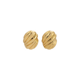 Golden Flow Twist Ohrringe
