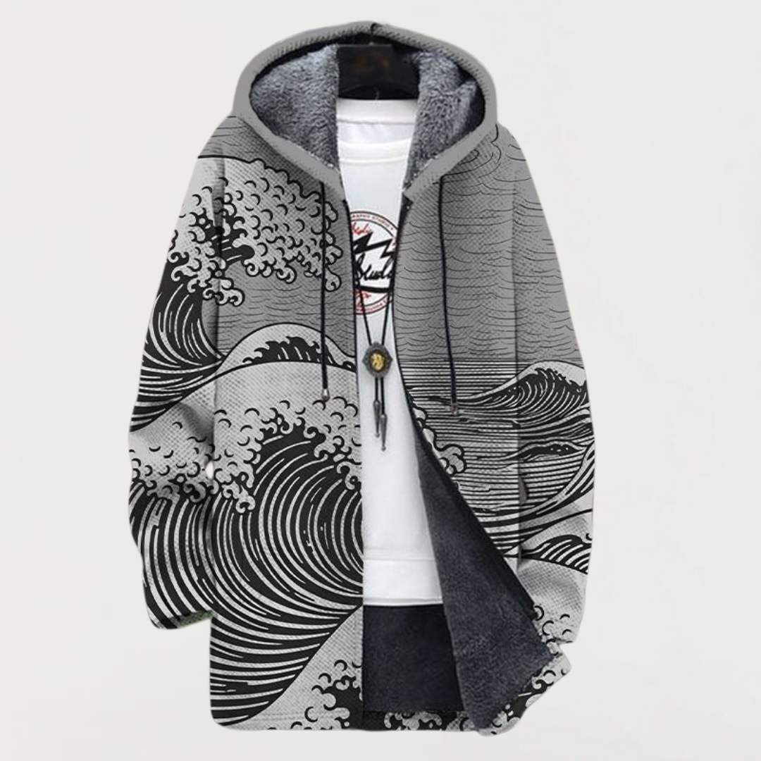 Clara | Strickjacke mit Wellenmuster