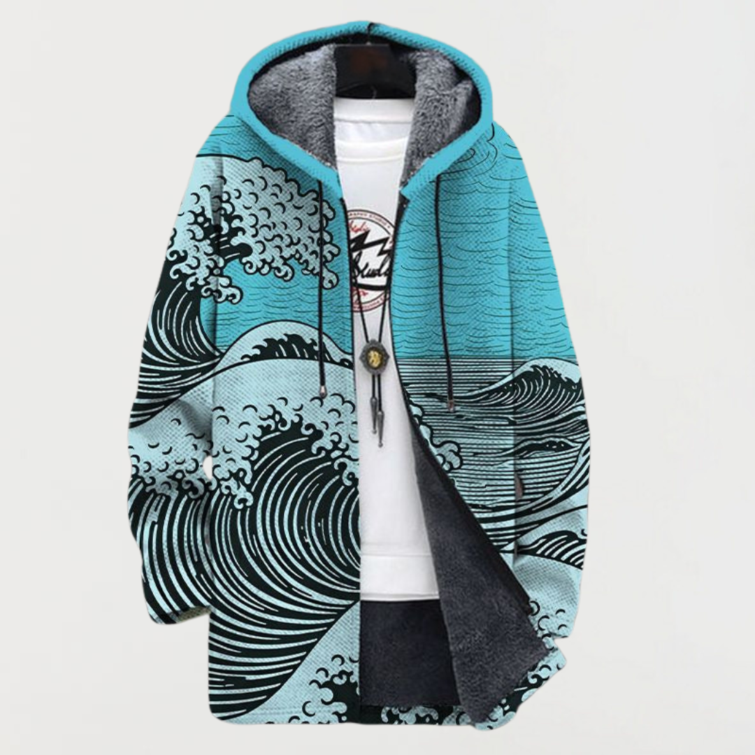 Clara | Strickjacke mit Wellenmuster