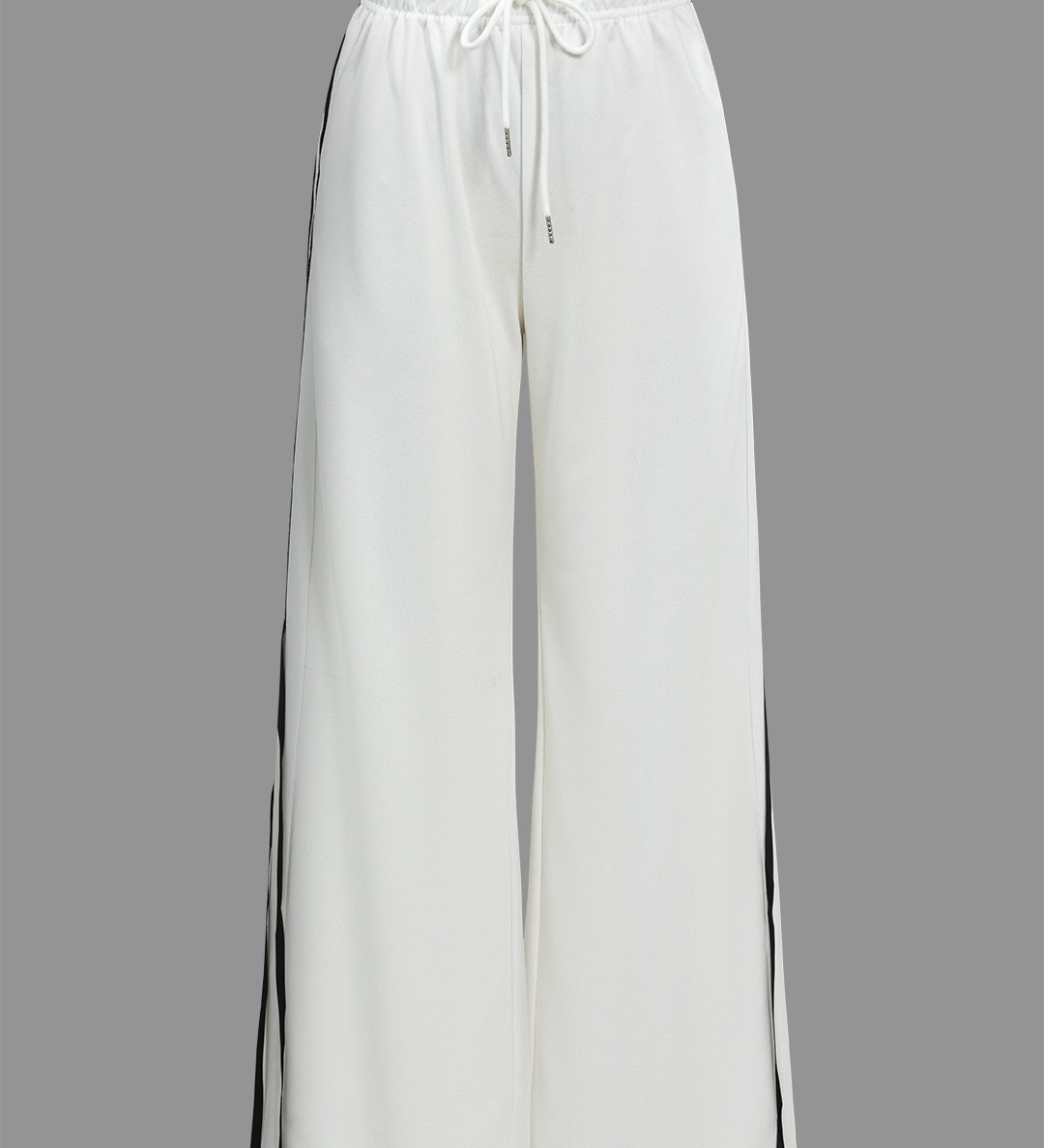 Contrast Bow Wide-Leg Hose