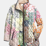 Gesteppte Jacke mit klassischem Patchwork – Mehrfarbig