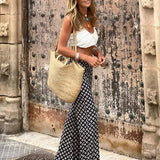 Capri Geo Print Flared Hose