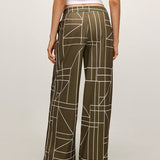 Luna Abstract Print Wide Leg Hose