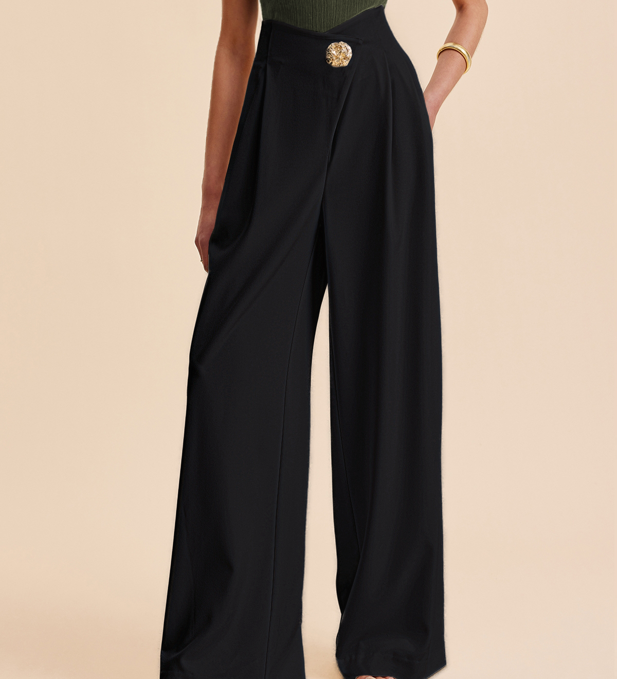 Luna Grace Wide-Leg Trousers