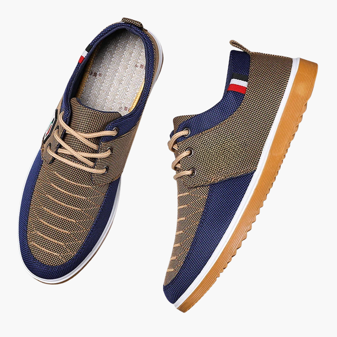 Men's lace-up baskets with flat sole