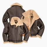 Men's aviator Jacke with sherpa lining