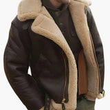 Men's aviator Jacke with sherpa lining