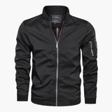 Men's bomber Jacke with ribbed collar
