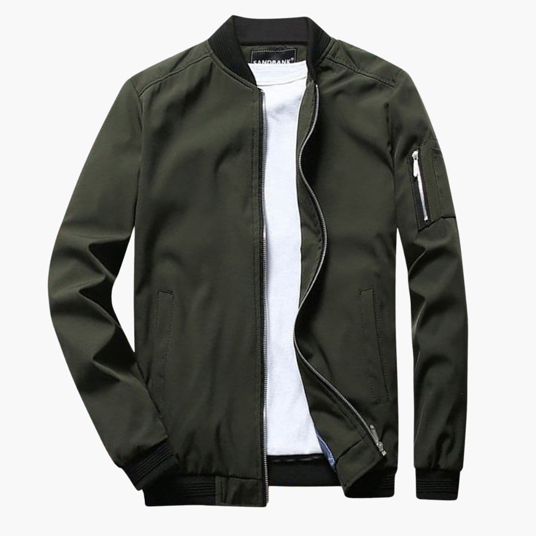Men's bomber Jacke with pocket on the sleeve