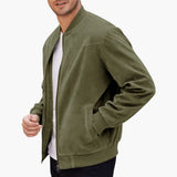 Men's bomber Jacke with ribbed cuffs