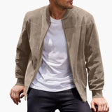 Men's bomber Jacke with ribbed cuffs