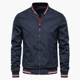 Classic men's bomber Jacke with ribbed finishes