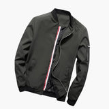 Men's Bomber Jacke with Zipper Closure