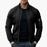 Men's Bomber Jacke with Zipper Closure
