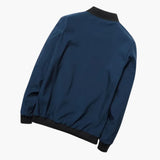 Men's Bomber Jacke with Zipper Closure