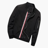 Men's Bomber Jacke with Zipper Closure