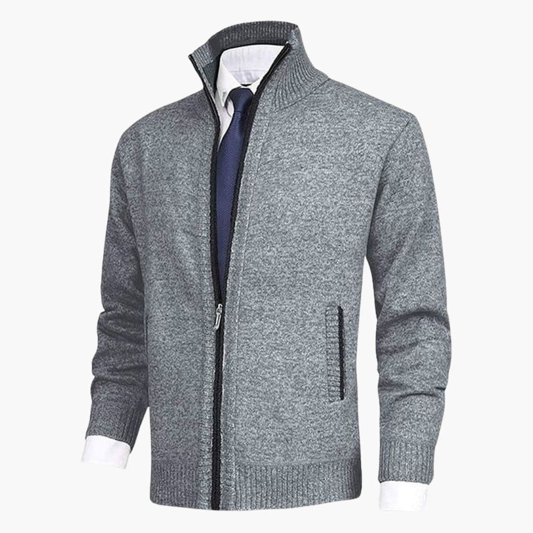 Men's Jacke with stand-up collar