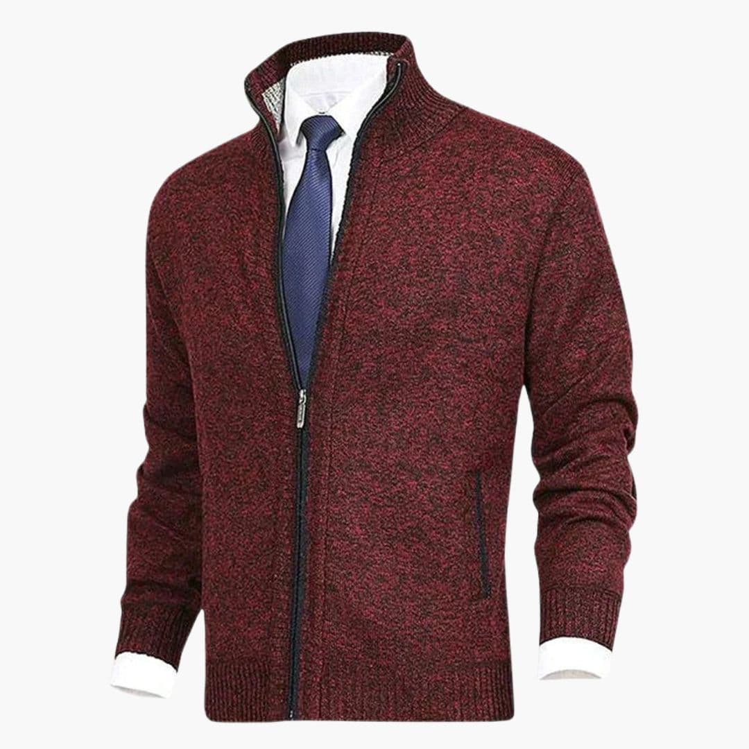 Men's Jacke with stand-up collar