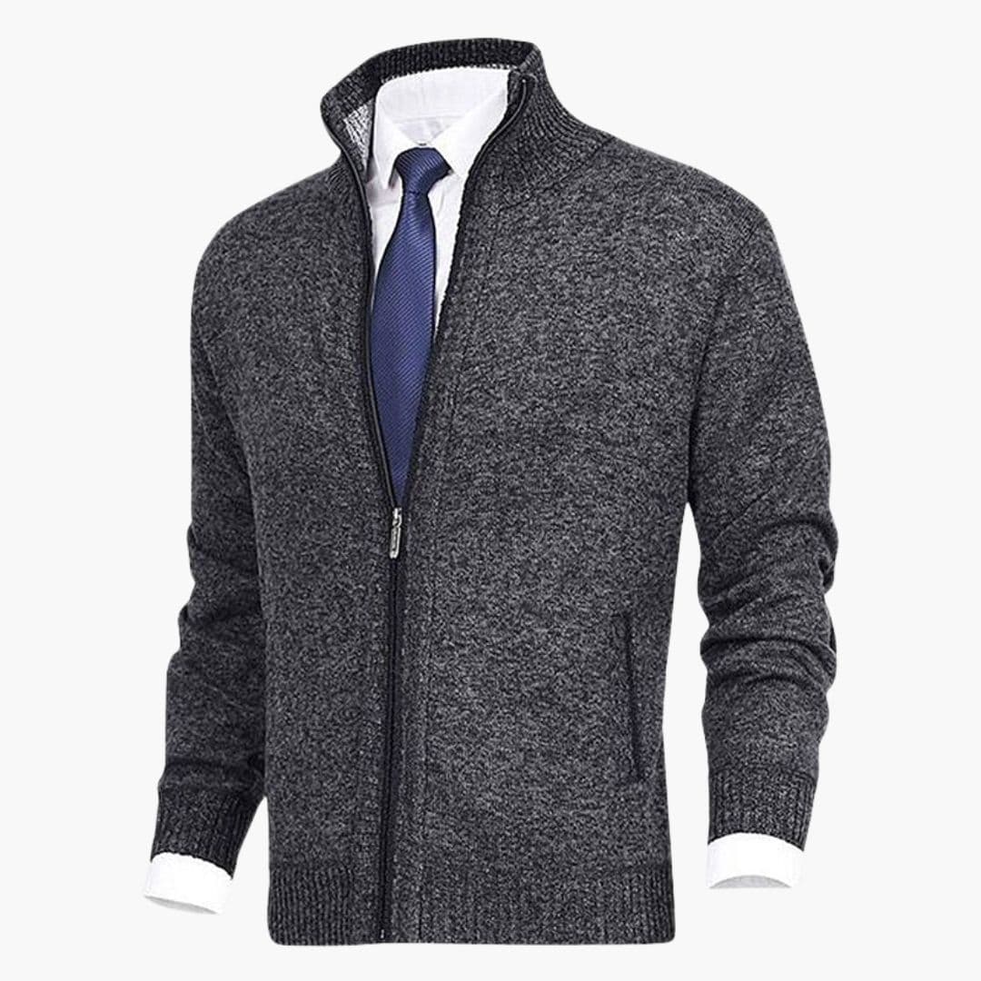 Men's Jacke with stand-up collar
