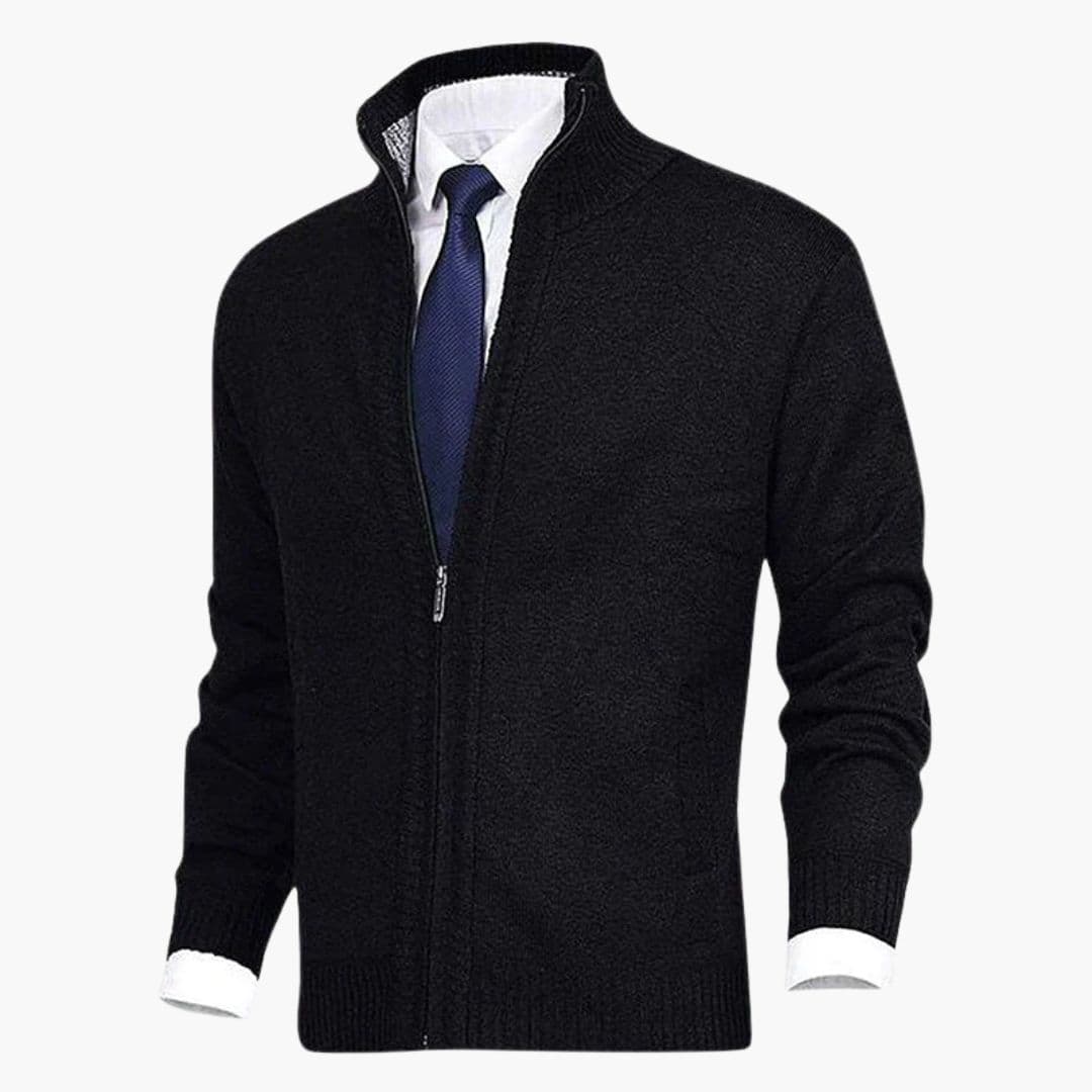 Men's Jacke with stand-up collar