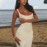 Maribel Coastal Knit Maxi Kleid