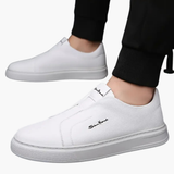 Slip-on men's shoes with non-slip sole and low design
