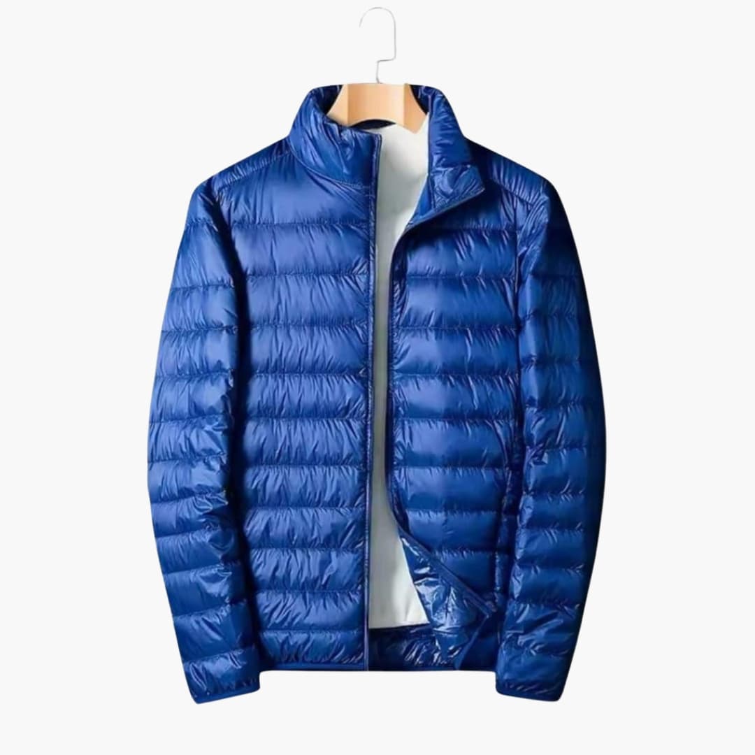 Men's Down Jacke with Stand-up Collar