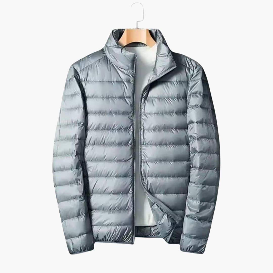 Men's Down Jacke with Stand-up Collar