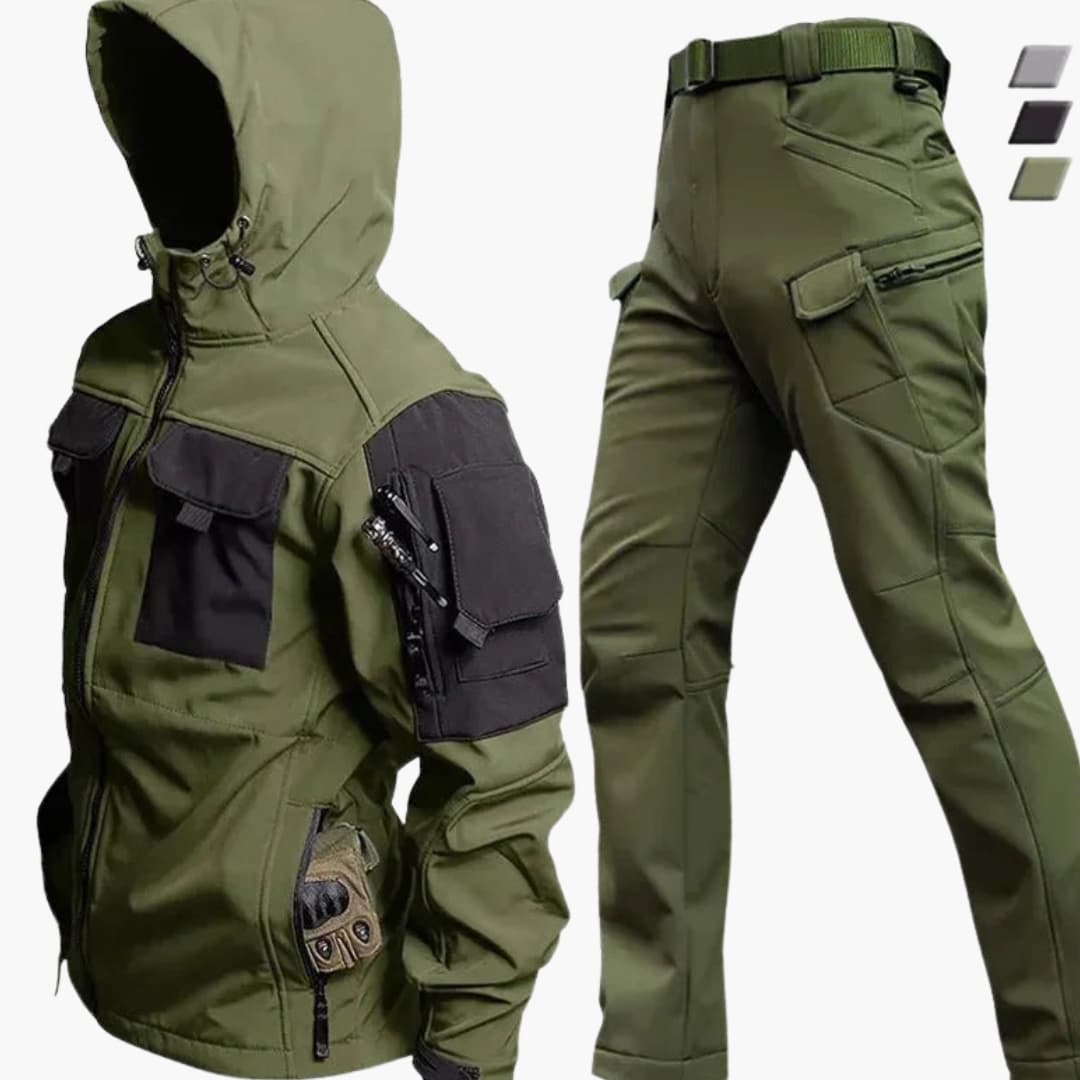 Men's outdoor set with zip-up Jacke and straight Hose