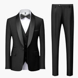 Men's tuxedo set with shawl collar Jacke and vest