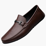 Slip-on men's moccasins, low cut and flexible sole