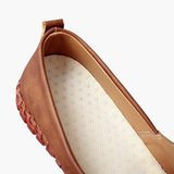 Slip-on men's moccasins with stitched sole