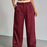 Stryx Pinstripe Wide-Leg Hose
