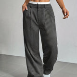 Stryx Pinstripe Wide-Leg Hose