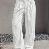 Stryx Pinstripe Wide-Leg Hose