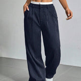 Stryx Pinstripe Wide-Leg Hose