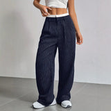 Stryx Pinstripe Wide-Leg Hose