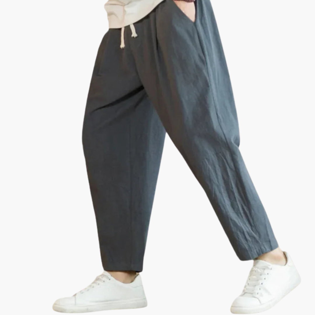 Straight Leg Hose for Men with Drawstring and Side Pockets