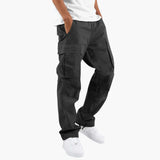 Men's relaxed fit cargo Hose with multiple utility pockets