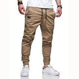 Men's casual straight-leg Hose with elastic waistband