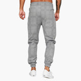 Men's checkered jogger Hose with side pockets