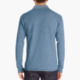 Men's Long Sleeve Polo with Chest Pocket