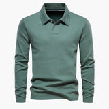 Men's polo with classic collar and slim fit
