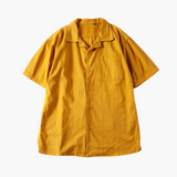 Men's polo with Cuban collar and chest pocket